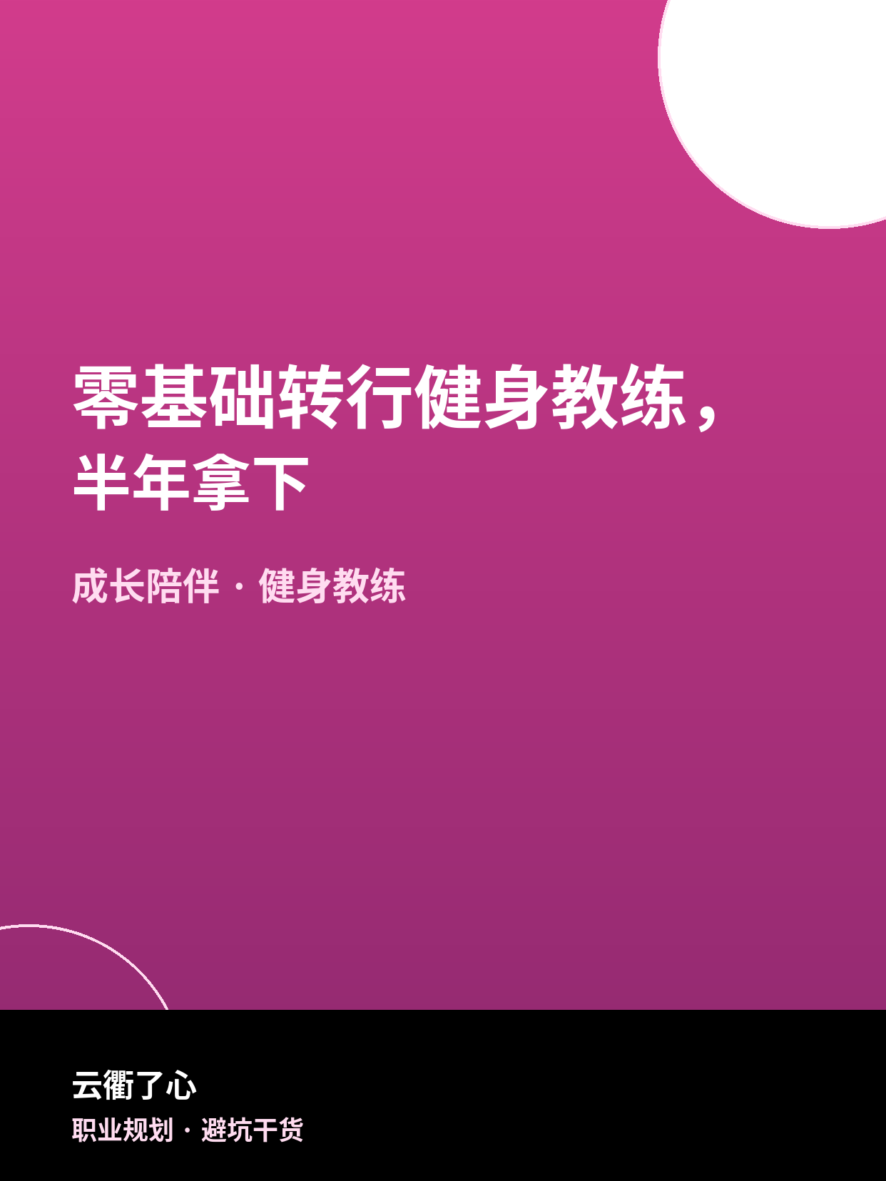 零基础转行健身教练，半年拿下